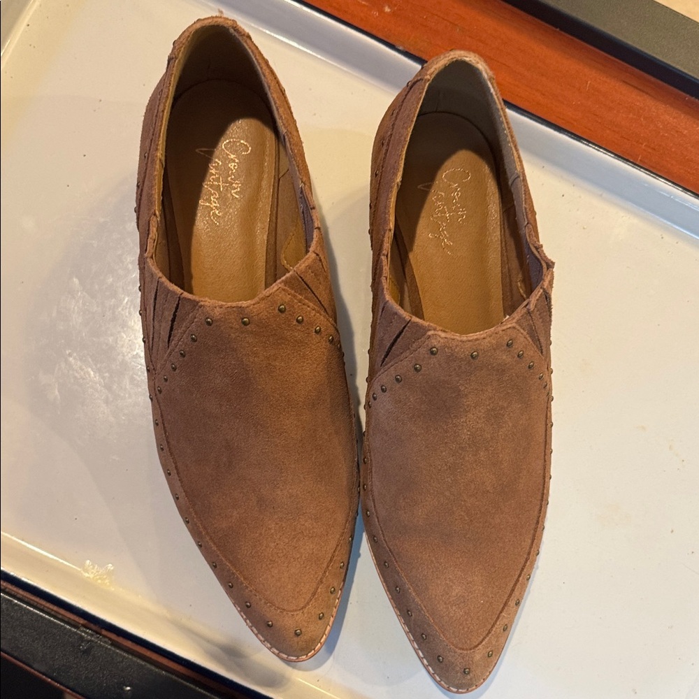Crown Vintage Women’s Pecan Cow Suede Shoe Boots - Picture 4 of 16
